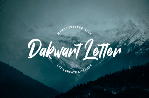 Dakwart Letter Script Font