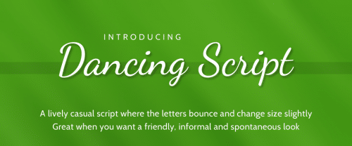 Dancing Script Font