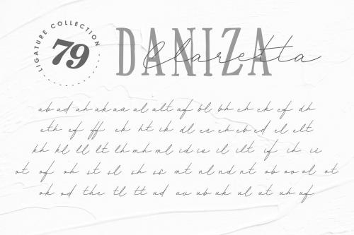 Daniza Claretta Serif Handwritten Font