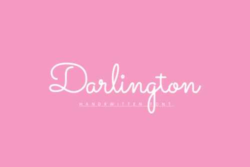 Darlington Script Font