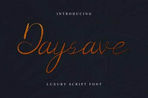 Daysave Script Font
