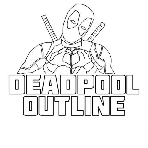 Deadpool Outline Font