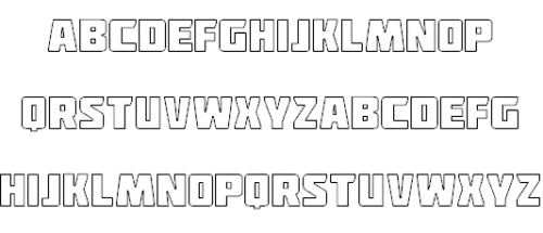 Deadpool Outline Font