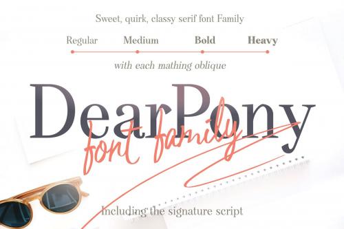 DearPony Serif Font Duo Family 1