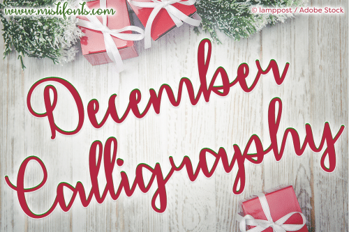 December Calligraphy Font