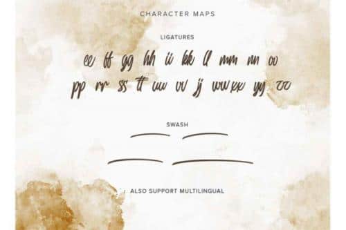 Delphine Brush Typeface
