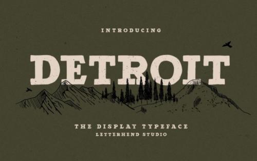 Detroit Slab Serif Font
