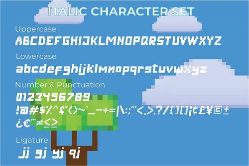 Digitizer Pixel Font