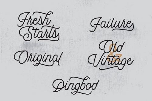 Dingbod Sript and Sans Font