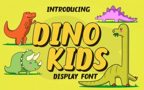 Dino Kids Display Font
