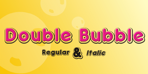 Double Bubble Shadow Font