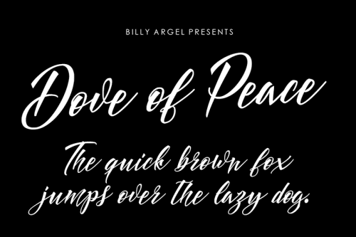Dove of Peace Script Font