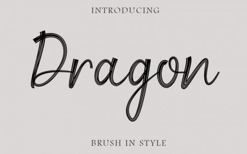 Dragon Brush Font