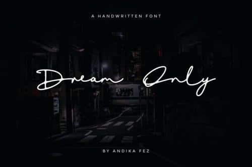 Dream Only Handwritten Font