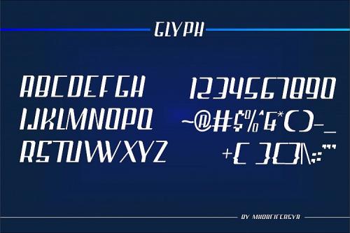 Droping Sans Serif Font