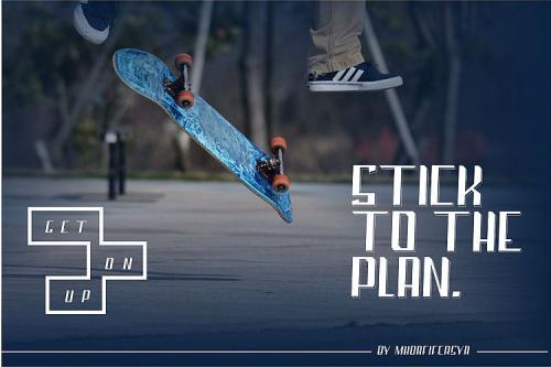 Droping Sans Serif Font
