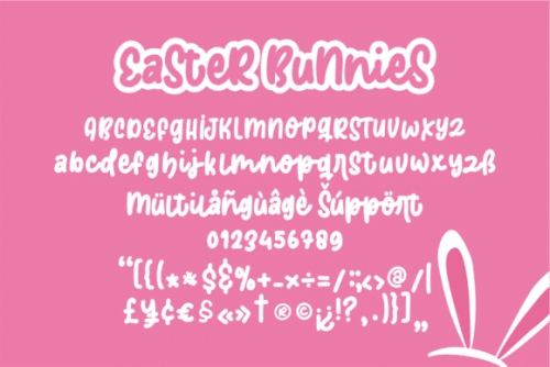 Easter Bunnies Display Font