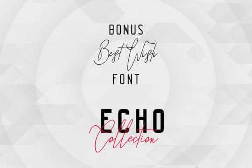 Echo Font Family Bonus