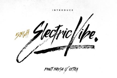 Electric Vibe Brush Font