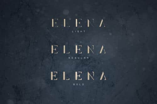 Elena Typeface