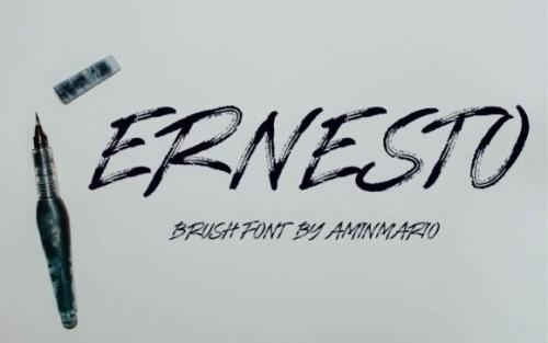 Ernesto Brush Font