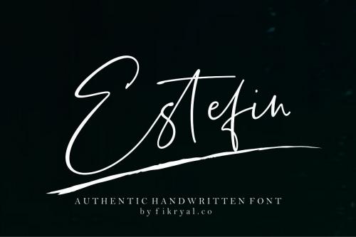 Estefin Handwritten Script Font 1