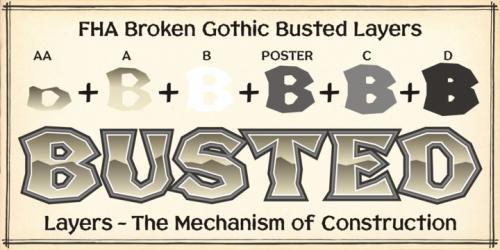 FHA Broken Gothic Font