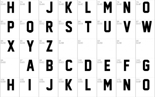 Face Off M Font