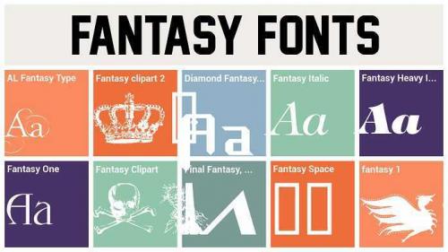 Fantasy Clipart Font Fantasy Map Font