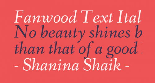 Fanwood Text