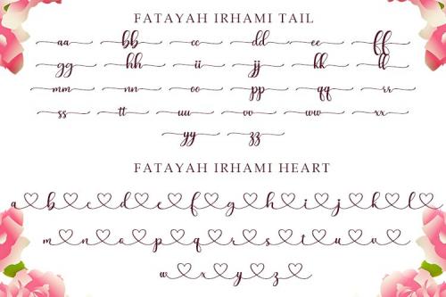 Fatayah irhami Script Font
