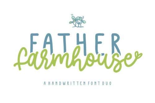 Father Farmhouse Script Font