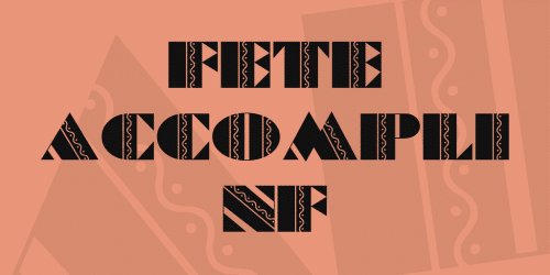 Fete Accompli NF Font