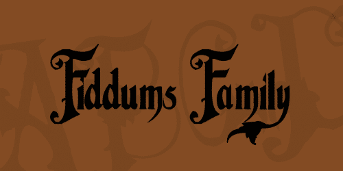 Fiddums Family Addams Family Font