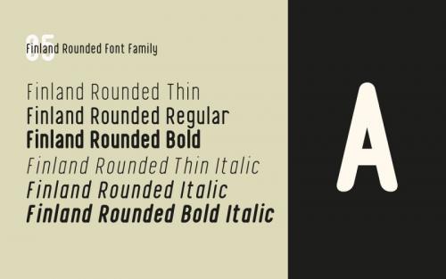 Finland Rounded Typeface