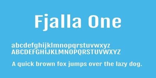 Fjalla One Font Family