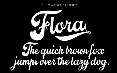 Flora Script Font