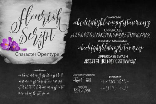 Flourish Script Font