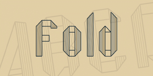 Fold Font