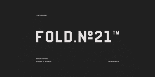 Fold No. Mono Font