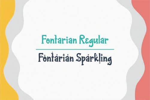 Fontarian Sparkling Font