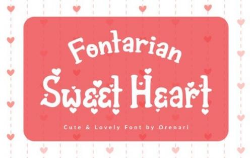 Fontarian Sweet Heart Display Font