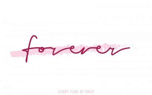 Forever Handwritten Font