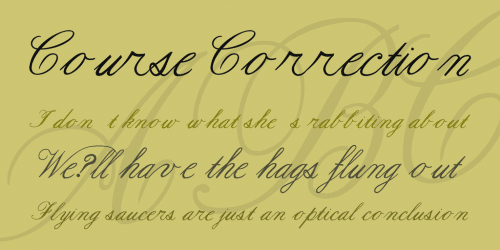Formal Script Font
