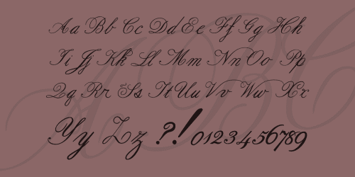 Formal Script Font