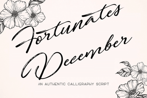 Fortunates December Font Free