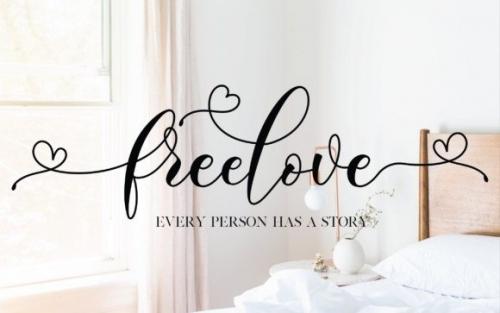 Freelove Calligraphy Font