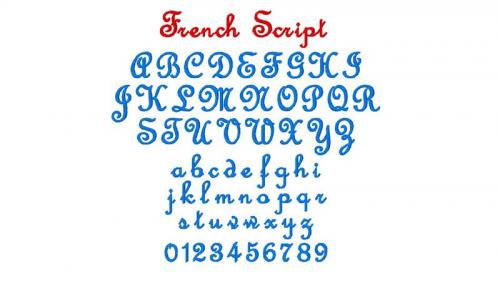 French Script Font