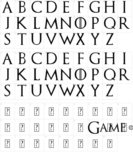 Game Of Throne Font