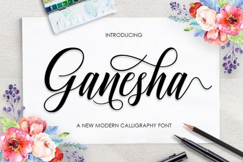 Ganesha Calligraphy Font